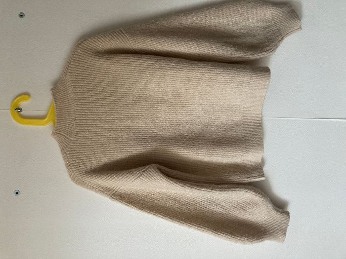 pull maille col montant détail ajouré fille 8 ans - photo numéro 3