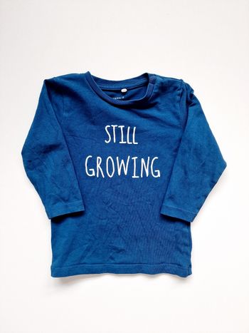 Name It - Tee-shirt manches longues, col rond (9 mois)