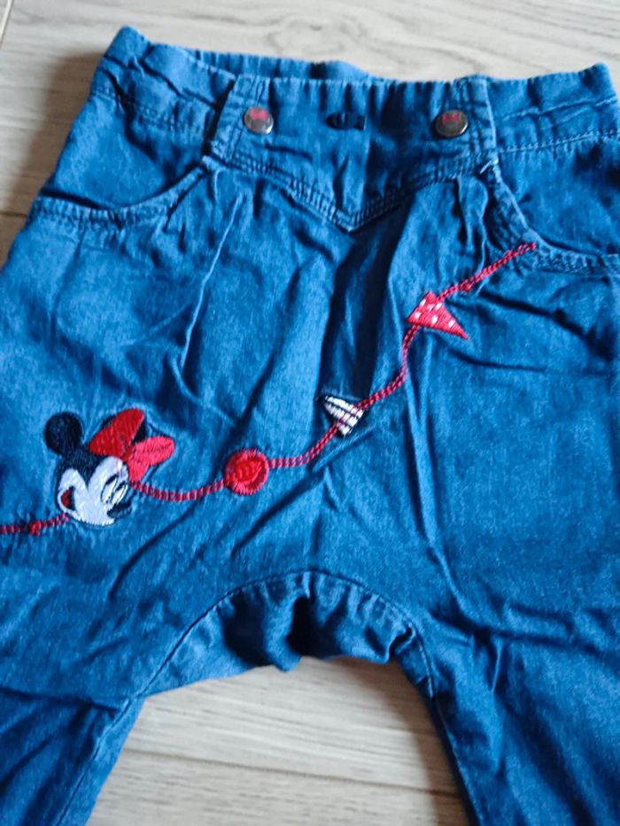 Pantalon sarouel fille 9 mois Minnie Disney - photo numéro 2