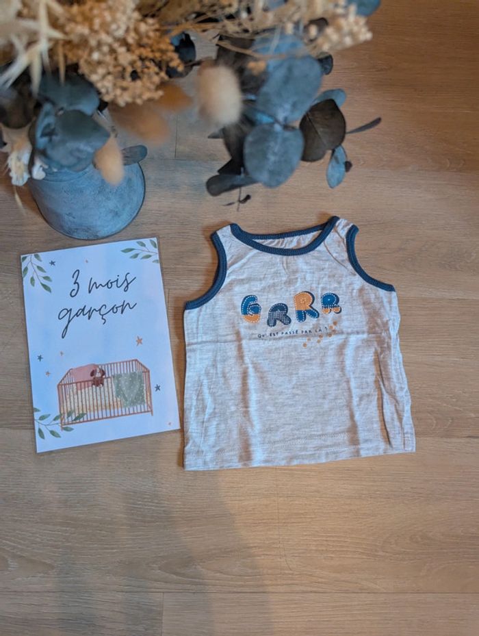 Marcel t-shirt débardeur Creeks 3 mois