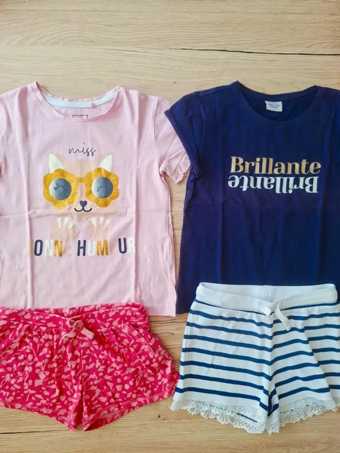 Lot 2 ensembles tape à l'oeil /blue seven/tissaia/kiabi 6ans