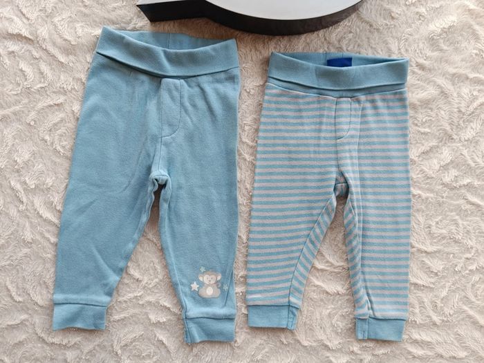 Lot de 2 legging sarouel Garçon 2/6 mois singe Lupilu - photo numéro 2