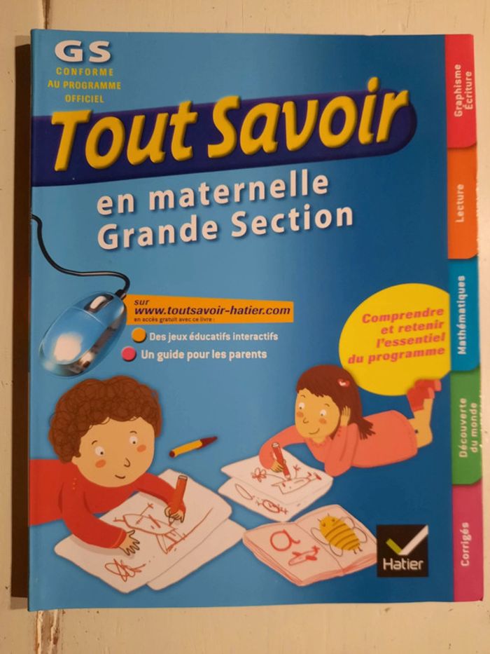Fichier Tout Savoir Grande Section