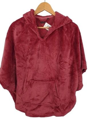 Poncho polaire carré blanc