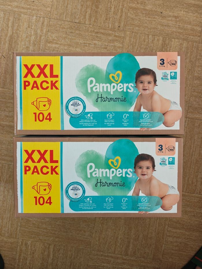208 couches taille 3 harmonie pampers