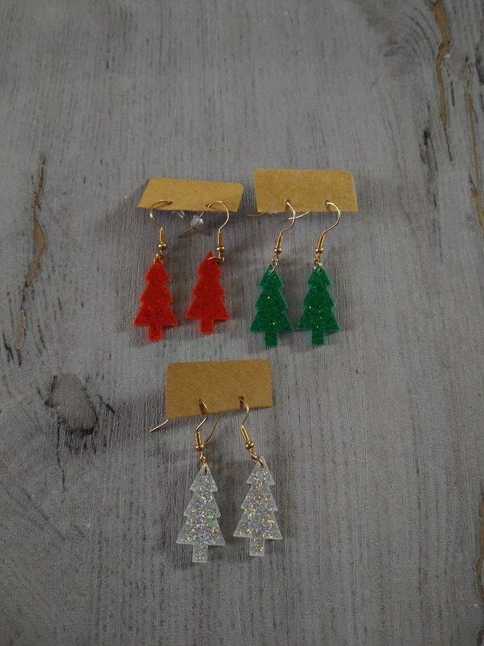 Lot boucles d'oreilles neuves Noël