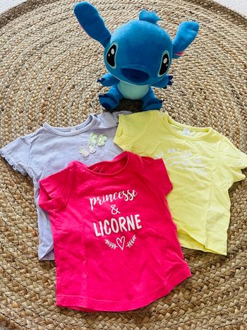 Lot de 3 t shirts manches courtes