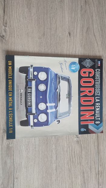 Fascicule numéro 6 n°6 seul sans pièce Renault R8 Gordini 1/8 1/8ème Eaglemoss collections #D08