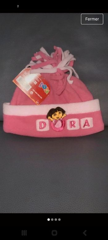 Bonnet fille Dora 2/3 ans