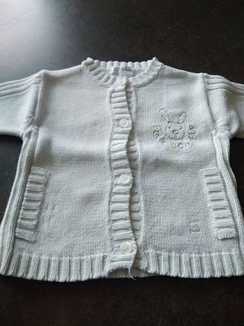 Gilet 12 mois blanc Gémo