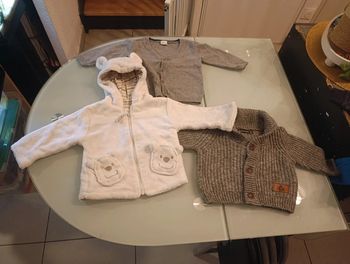 Lot de 3 gilets 6 mois