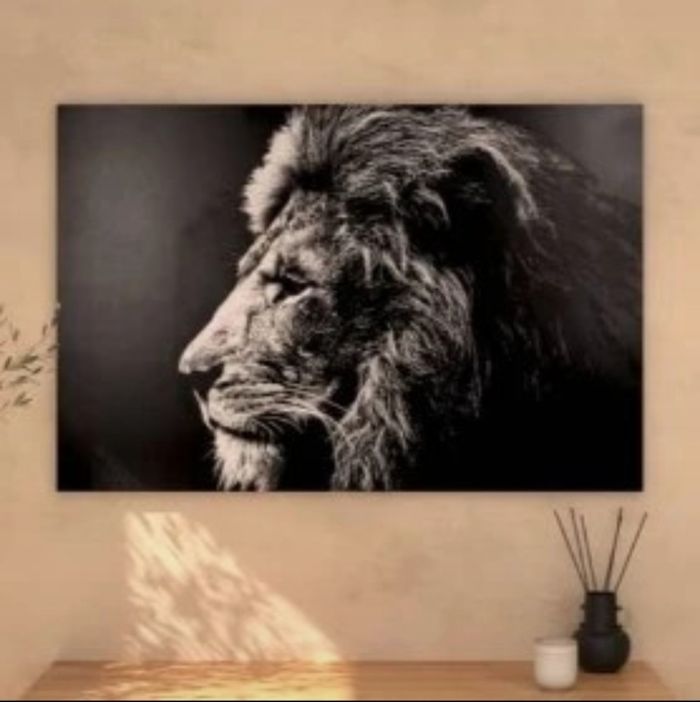 Tableau toile Lion