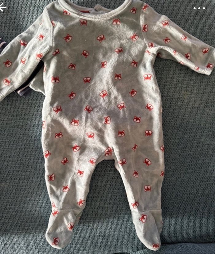 2 pyjamas bébé taille 1 mois - photo numéro 3