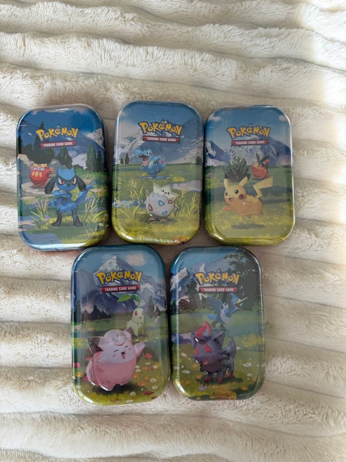 Art set Pokémon mini tin heros transcendants