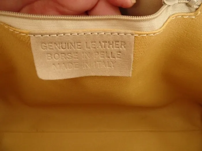 Sac genuine leather-cuir Made in Italy-vintage - photo numéro 8