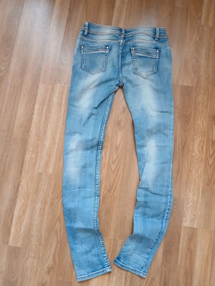 Jeans clair à pailletes Monday Premium taille 38 - photo numéro 8
