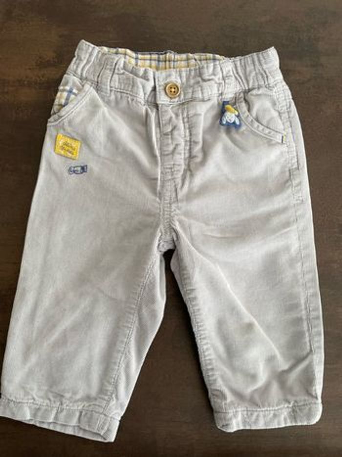Pantalon gris clair Sergent Major - 6 mois