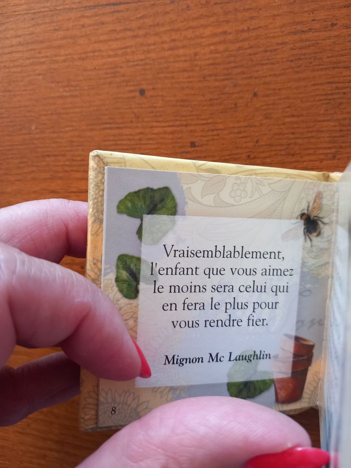 Mini livre peu de parents ont la chance d'avoir un fils comme  toi - photo numéro 5