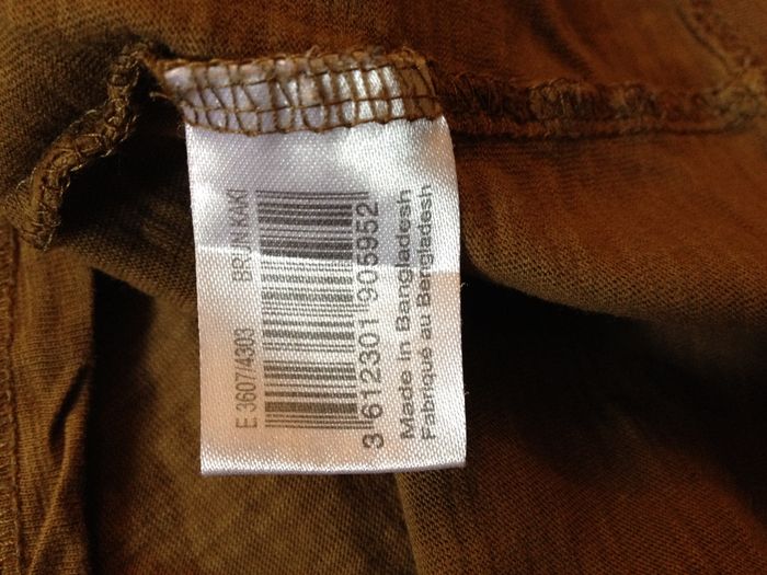 T shirt marron brun ✧ col rond ✧ manches courtes ✧ look masculin ✧ taille 38 ✧ monoprix - photo numéro 9