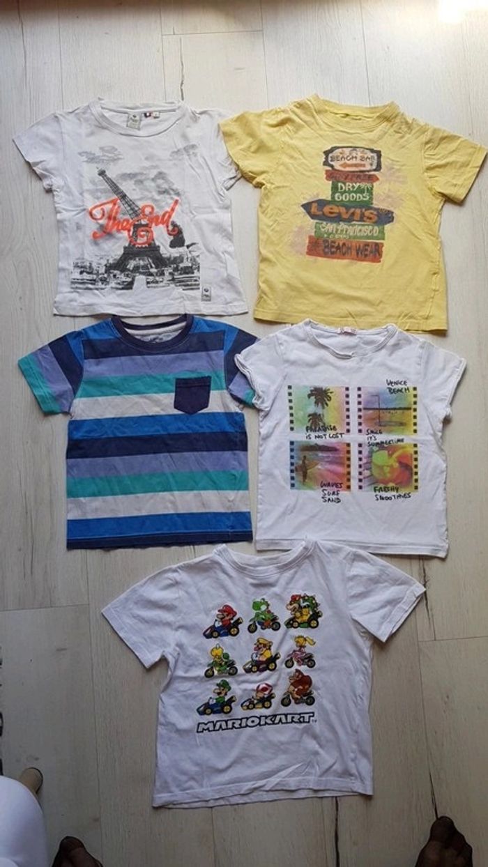 Lot de 5 teeshirts garçon 6ans
