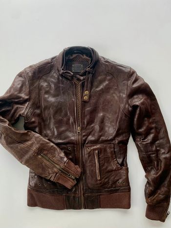 Blouson en cuir le temps des cerises