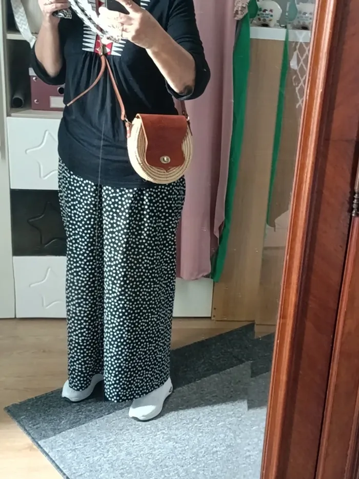 Petit sac rond tressé bandouliere - photo numéro 5