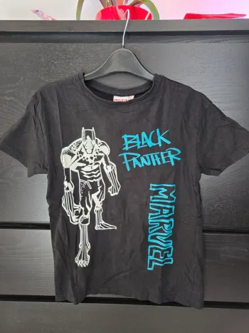 Tee-shirt noire Black panter Marvel