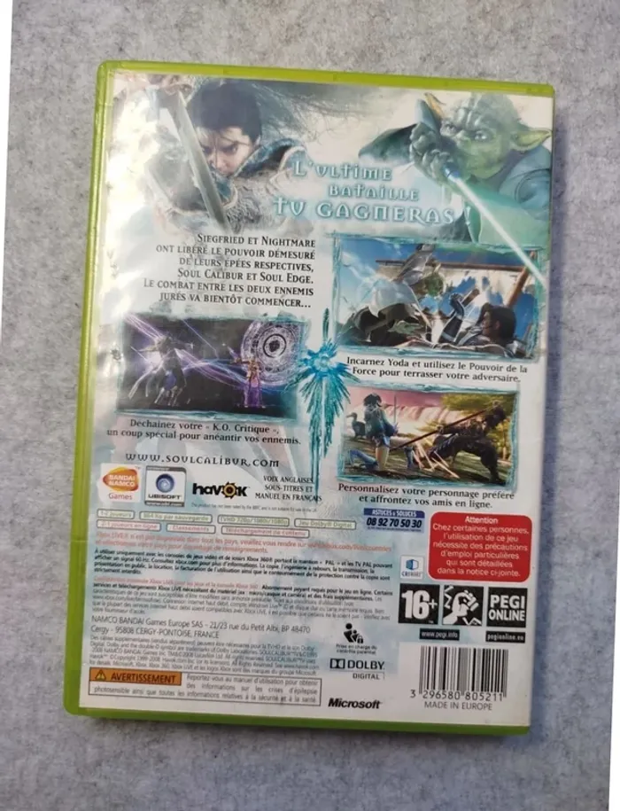Jeu SoulCalibur IV avec boite et notice Xbox 360 - photo numéro 2