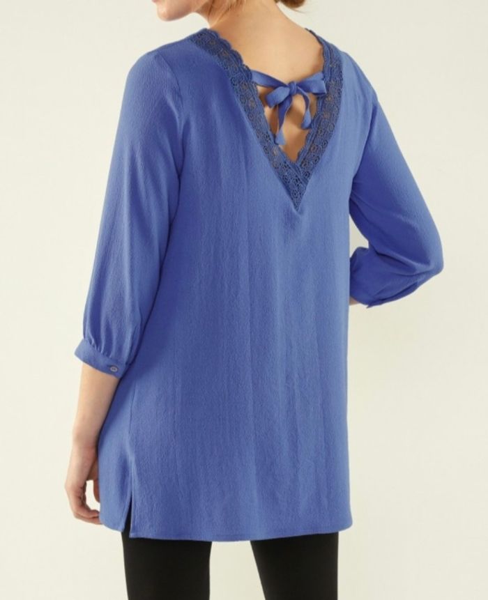 Tunique col V bleu - taille 56 -  Blancheporte - photo numéro 2