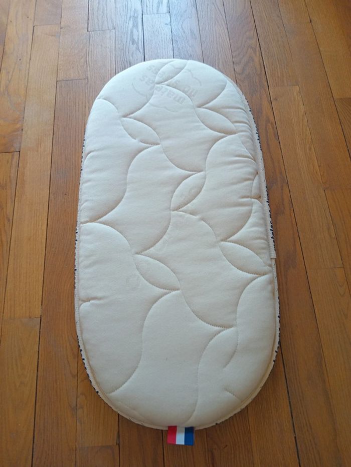 Matelas ovale No stress pour couffin réversible coton bio - photo numéro 2