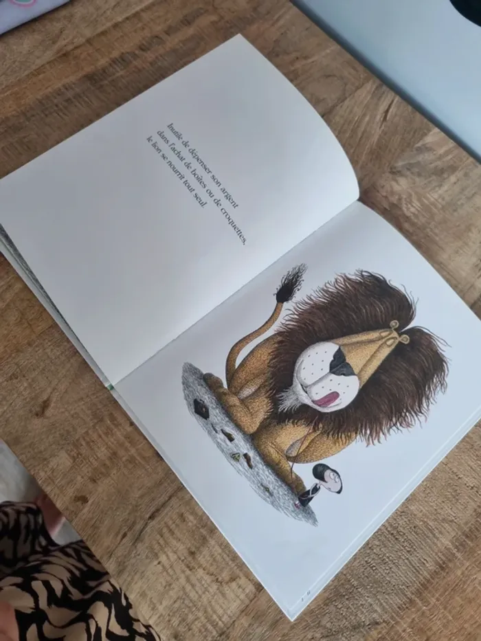 Livre enfant les lions ne mangent pas de croquettes - photo numéro 3