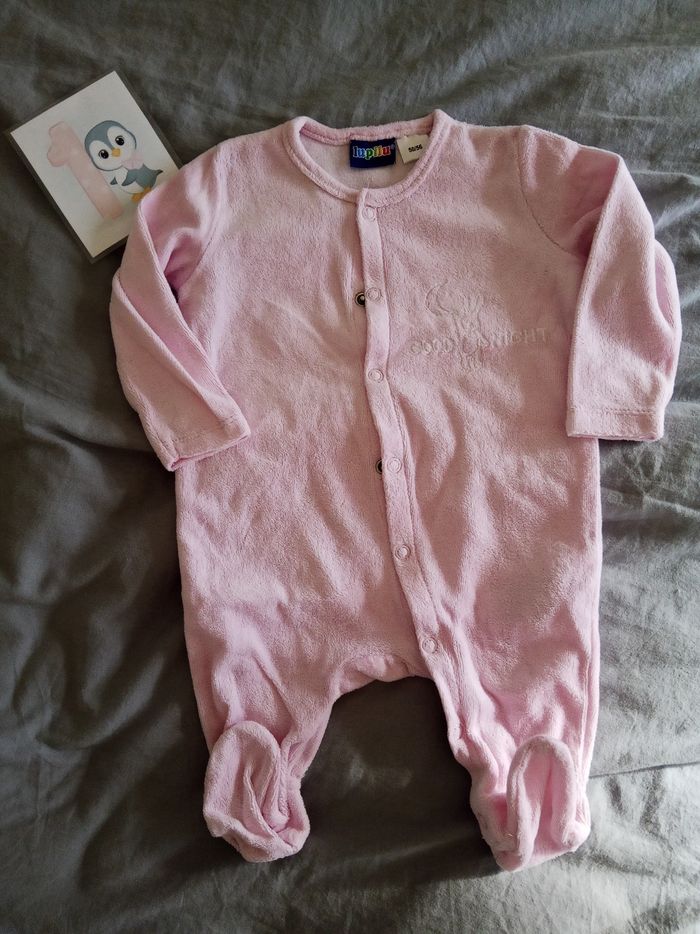 Pyjama rose "Good Night" _ 1 mois