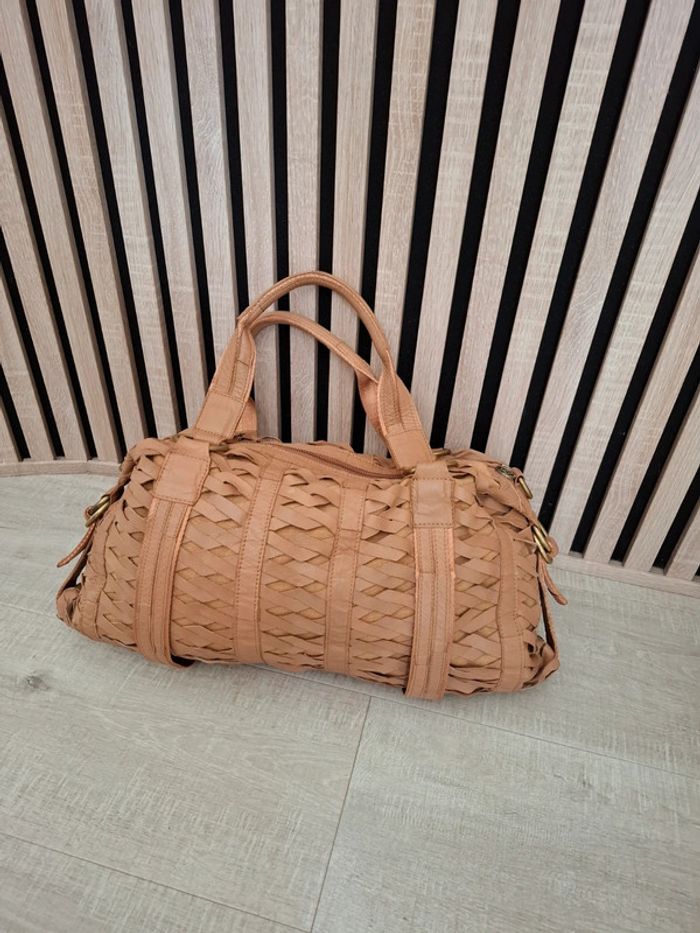 Sac cuir tressé marron - photo numéro 9