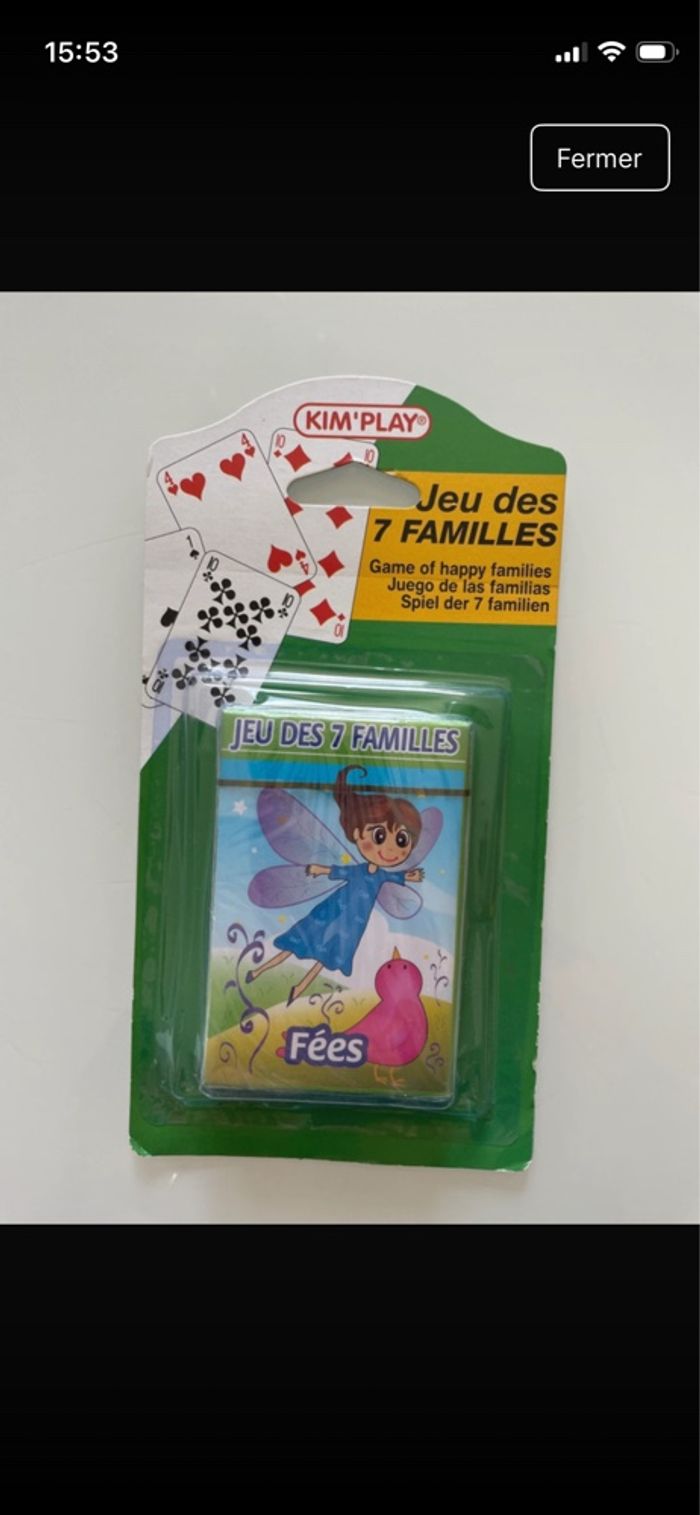 Jeu 7 familles