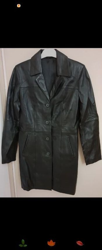 Veste 3/4 en cuir d'agneau