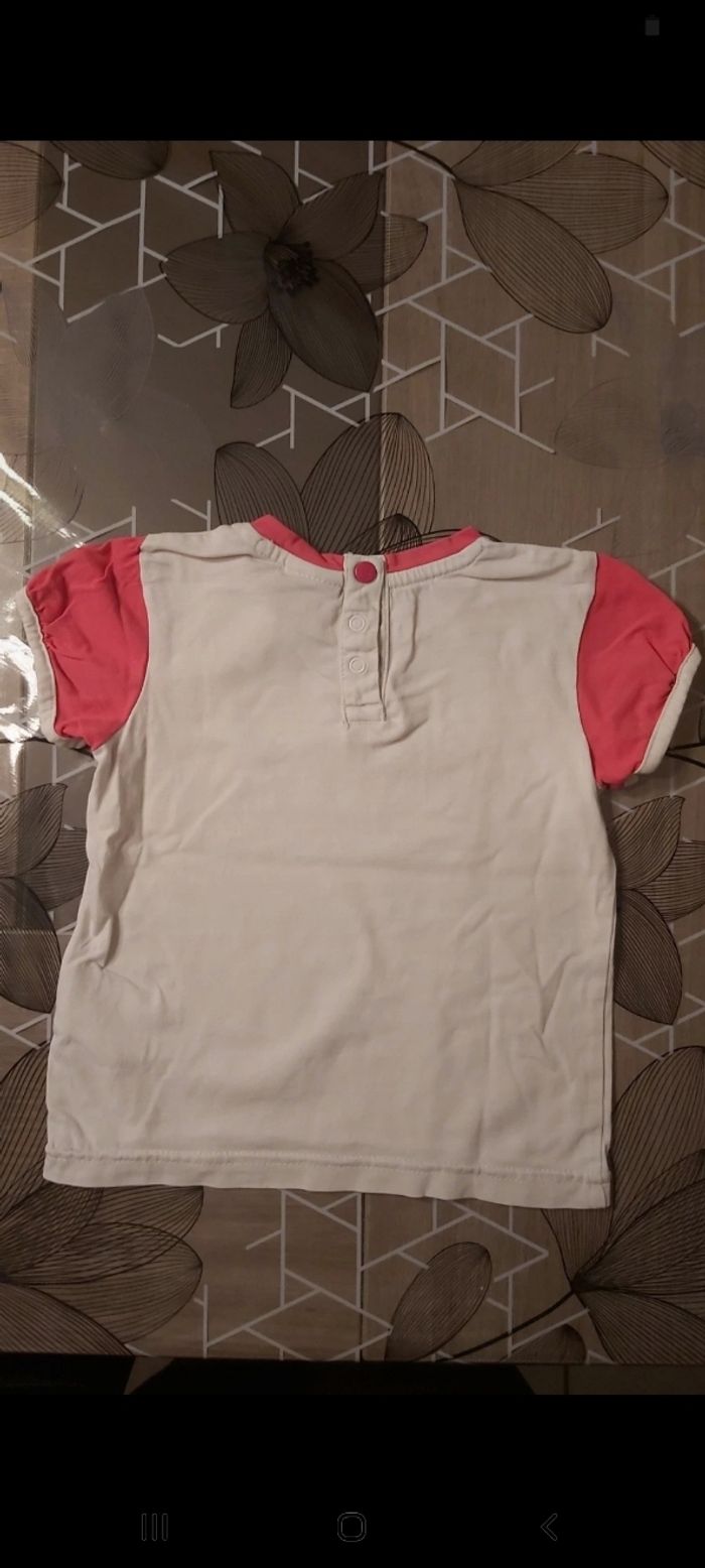 Tee-shirt Puma blanc et rose - photo numéro 2