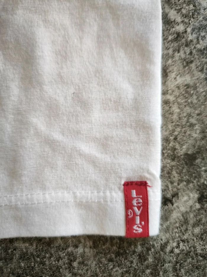 Tee shirt Levi's blanc col rond homme taille L - photo numéro 2