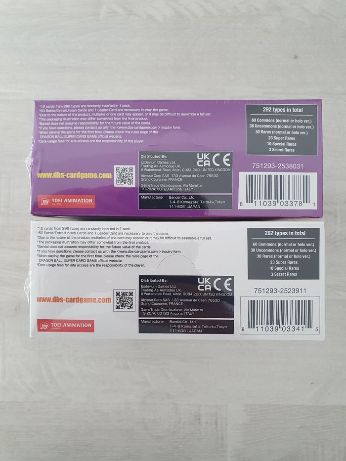 Lot de 2 display Dragon Ball Super B10 et B11 EN - photo numéro 3
