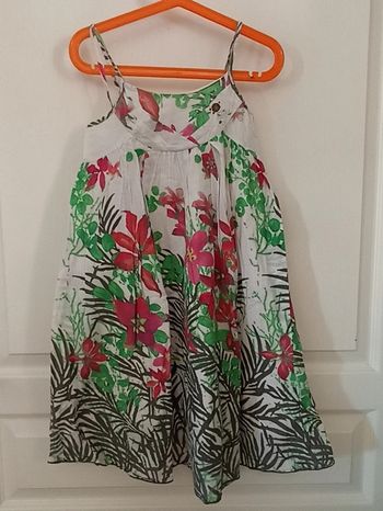 Robe fleurs Jean Bourget 8 ans