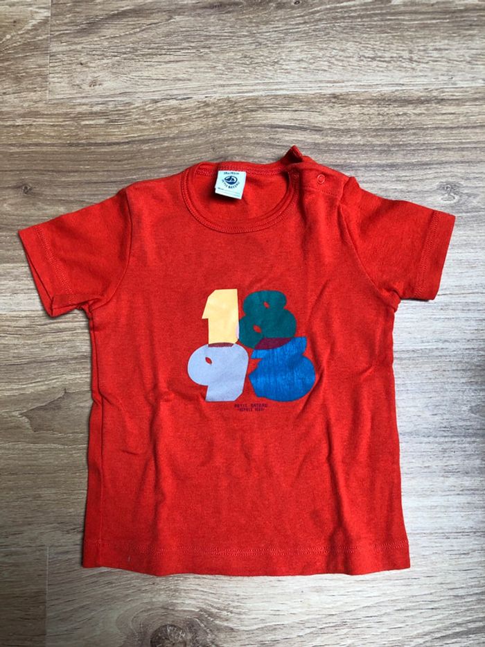 Tee shirt rouge 18M