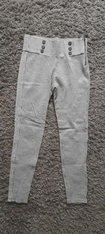 Pantalon motif pied de poule Zara