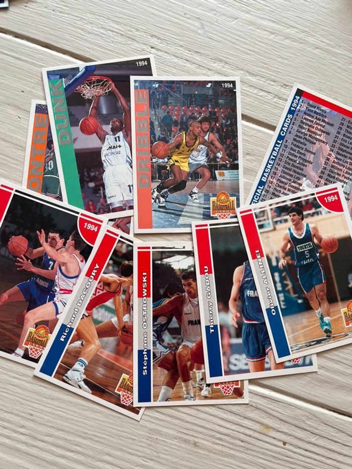 Lot de 45 Cartes Panini official Basketball Cards 1994 Aucun doublon - photo numéro 2