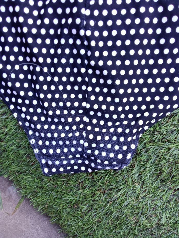 Maillot de bain femme une pièce tribord decathlon taille XS ou 34- 36, blanc, noir, motif pois - photo numéro 9