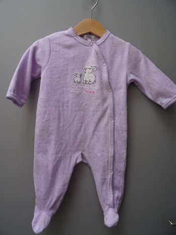 Pyjama mauve 6 mois