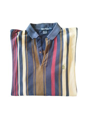 Polo manches longues rayé | Nautica | M