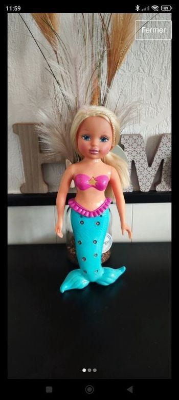 Grande poupée sirène collection vintage ancien