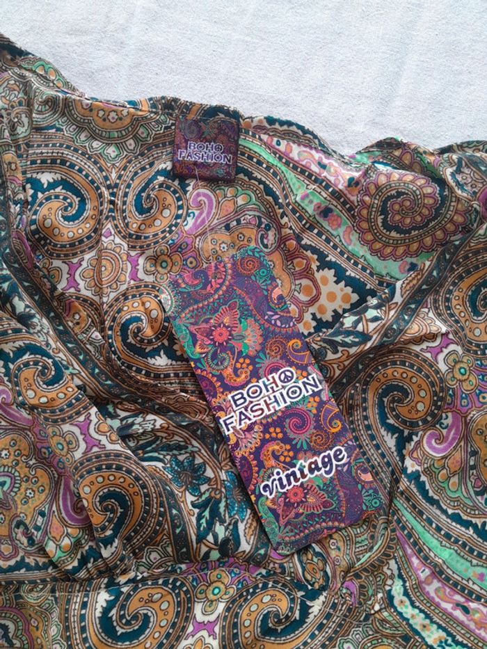 Magnifique robe bohème en soie Boho Fashion - photo numéro 4