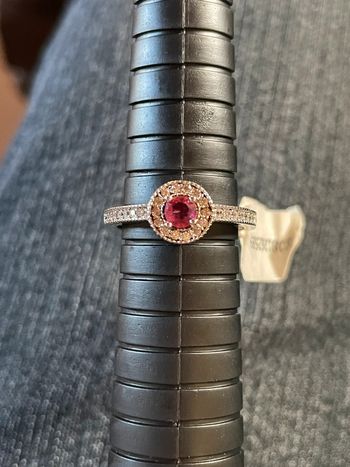 Bague - pierre rouge - Jewel Candle