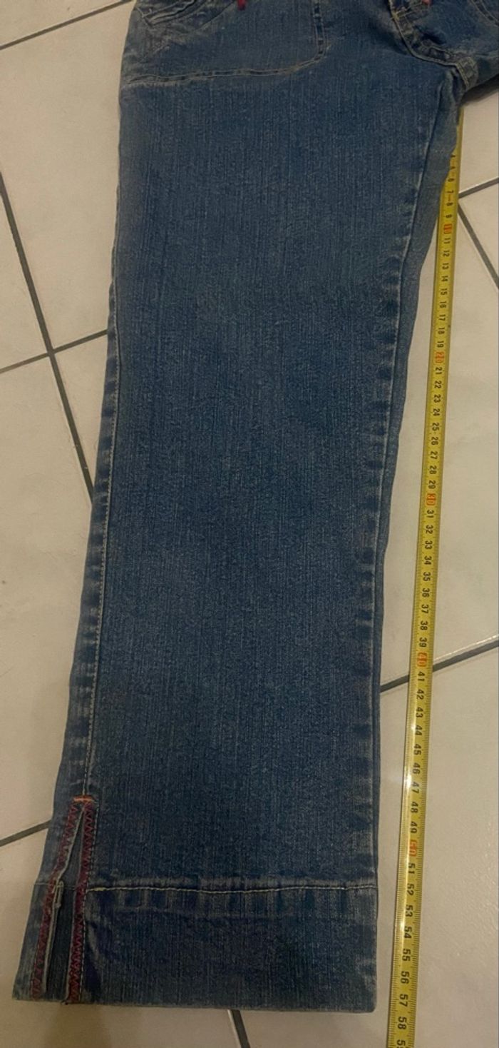 Pantacourt large »Across »bleu clair - photo numéro 4