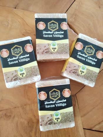 Lot 4 savons végétales VITILIGO
